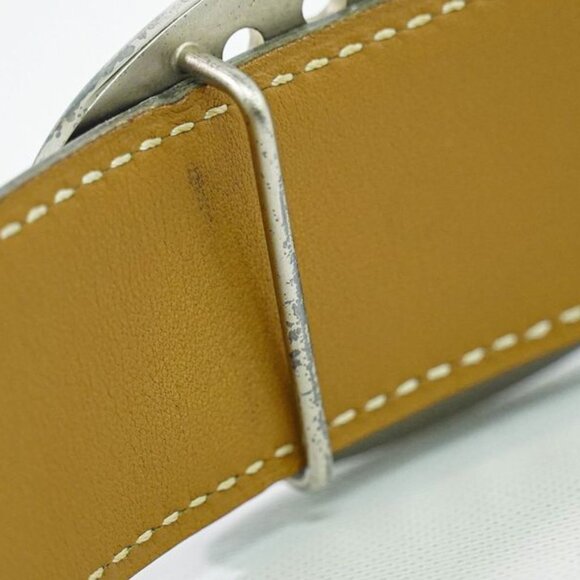 Hermes Evelyne Reversible Belt Leather Black Brown main image 6